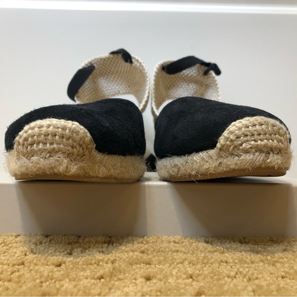 BODEN EXCELLENT CONDITION CASSIE ESPADRILLE WEDGE BLACK SUEDE WOMENS 41 - Picture 6 of 11